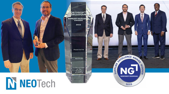 NEOTech wins strategic excellence award from Northrop Grumman March 2023