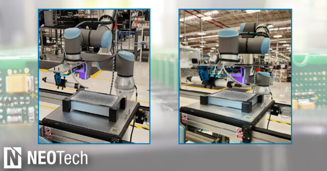 Automated inspection robot for electronics manufacturing services