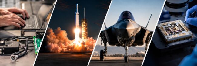 Electronics engineering, rocket launch, F-35 fighter and microelectronics - NEOTech and Virtex capabilities